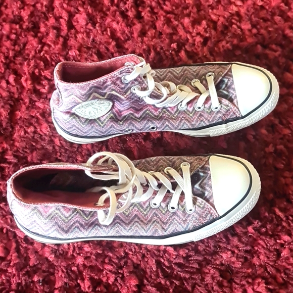 NWOT Ladies Converse x Missoni -All star Chuck Taylor US 8.5. - Picture 4 of 9